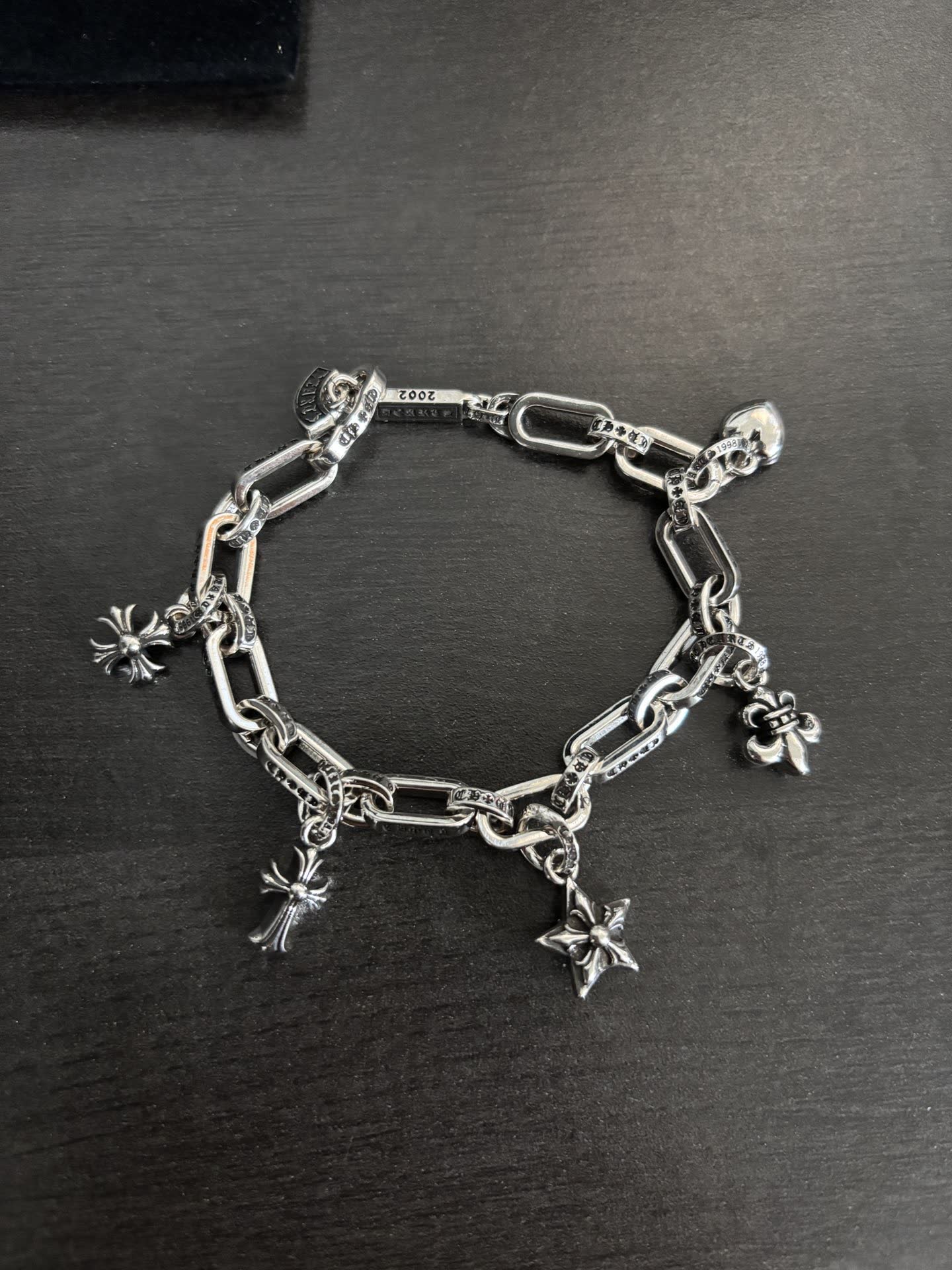 Chrome Hearts Silver Charm Bracelet